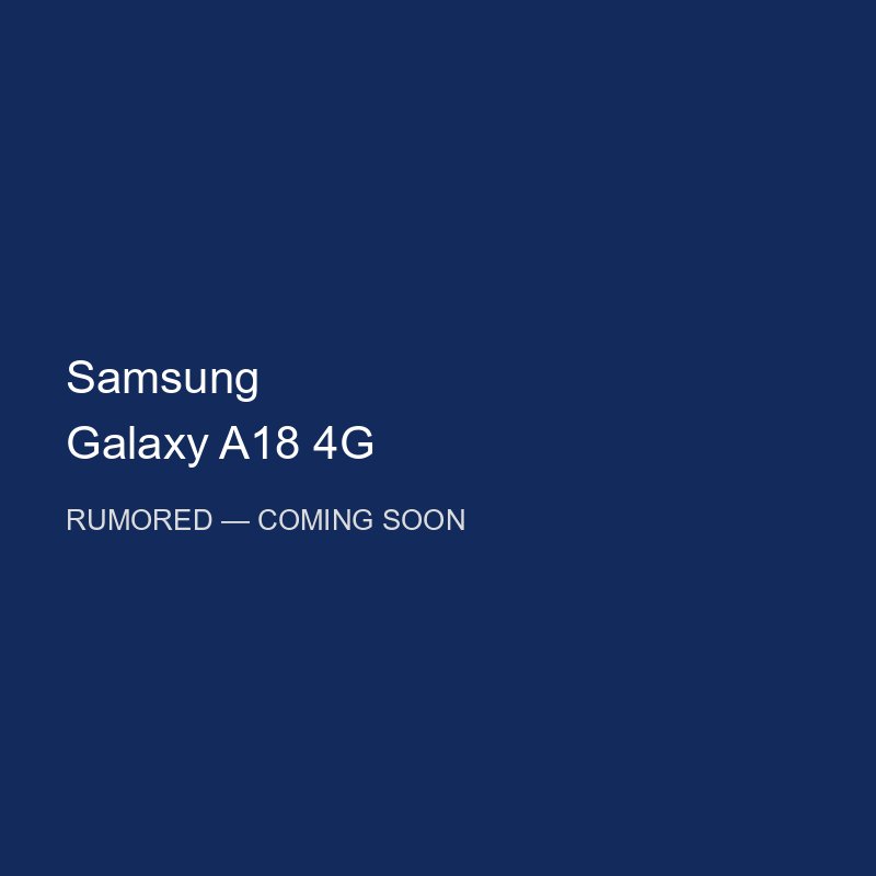 Samsung Galaxy A18 4G